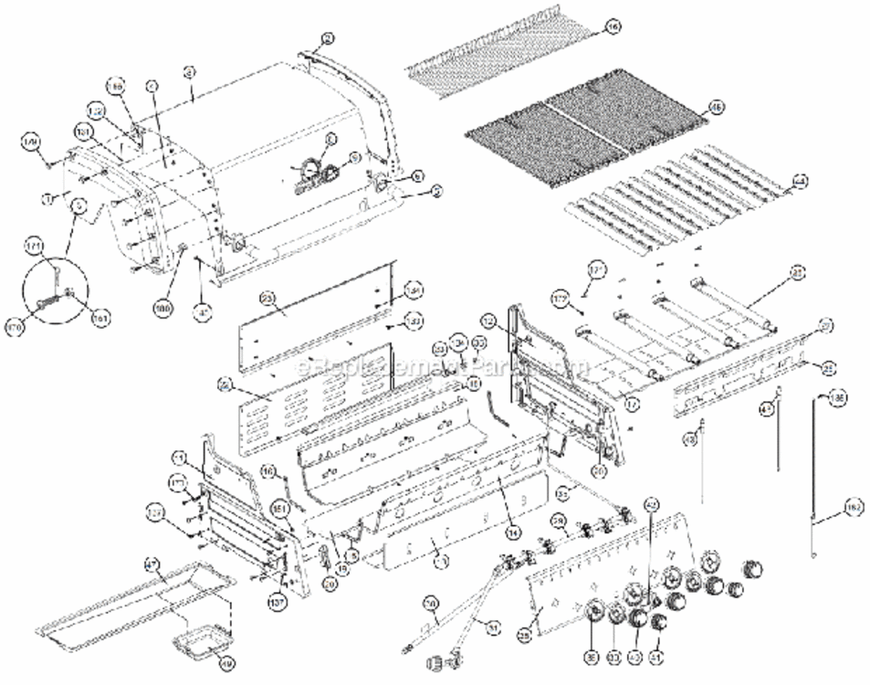 Page A Diagram and Parts List for 9225-87  Broil King Grill